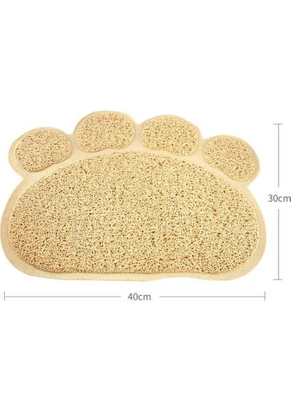 Bej Tarzı Sıcak Kedi Kumu Tutma Paspasları Pedler 30*40CM Pvc Elastik Elyaf Kediler Için Paspaslar Kum Kutuları Kedi Yatakları Paspaslar Evcil Hayvan Ürünleri Kedi Malzemeleri (Yurt Dışından)