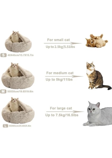 Gri Uzun Peluş Tarzı 40X40CM Pet Kedi Yatağı Köpek Yatağı Yuvarlak Peluş Sıcak Kedi Evi Yumuşak Uzun Peluş Kediler Için En Iyi Pet Yatak Köpekler Yuva 2 1 Kedi Aksesuarları (Yurt Dışından) fiyatları