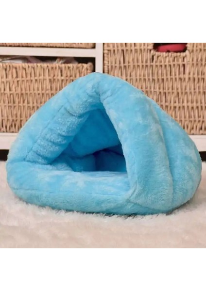 Yeşil Stil 50X50CM Pet Yatak Yumuşak Sıcak Yuva Kulübesi Uyku Tulumu Mat Pad Çadır Kedi Köpek Mağara Evi Için Yıkanabilir Peluş Derin Uyku Kedi Kumu Mat (Yurt Dışından)