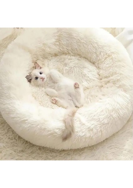 Açık Yeşil Stil 30CM Pet Kedi Yatak Yastık Köpek Yuvarlak Sepet Ev Kış Sıcak Uzun Peluş Süper Yumuşak Uyku Tulumu Yavru Kedi Yastık Mat Yatak Için Kedi Malzemeleri (Yurt Dışından) fiyatları