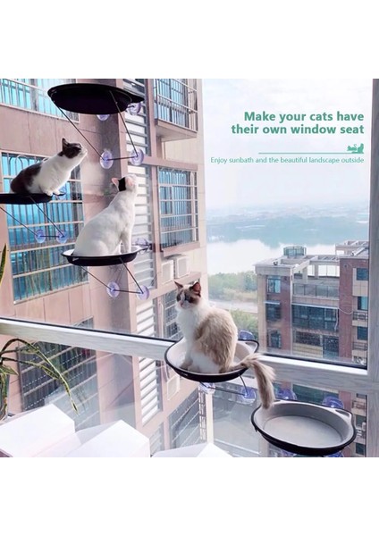 Gri Tarzı Kedi Yatağı Pencereye Monte Kedi Hamak Yatak Pet Koltuk Süper Vantuz Asılı Şezlong Kediler Küçük Köpekler Için Yumuşak Sıcak Yatak Tavşanlar (Yurt Dışından) modelleri