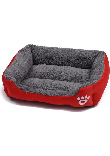 Kırmızı Stil M 58CMX45CMX14CM Kış Sıcak Büyük Köpek Kanepe Yatak Kare Köpek Diz Kedi Paspaslar Ev Yastık Pet Uyku Sıcak Kanepe Yataklar Büyük ve Küçük Köpekler Için Mat (Yurt Dışından)