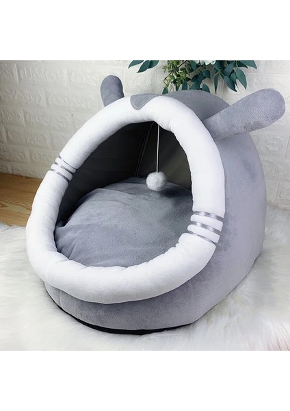 No.5 Tarzı L Beden Tatlı Kedi Yatak Sıcak Pet Sepet Rahat Yavru Kedi Şezlong Yastık Kedi Evi Çadır Yıkanabilir Mağara Kediler Yatakları Için Çok Yumuşak Küçük Köpek Mat Çanta (Yurt Dışından)