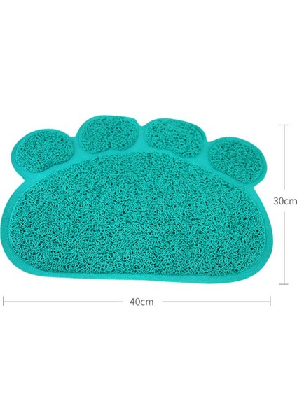 Mavi Stil Sıcak Kedi Kumu Tutma Paspasları Pedler 30*40CM Pvc Elastik Elyaf Kediler Için Paspaslar Kum Kutuları Kedi Yatakları Paspaslar Evcil Hayvan Ürünleri Kedi Malzemeleri (Yurt Dışından)