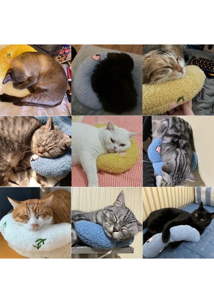 Mavi Stil Yumuşak Kedi Yastık Yatak Servikal Omurga Korumak U Şekli Yastık Kediler Için Ev Yatak Yavru Pet Ürünleri Için Rahat Aksesuarlar (Yurt Dışından) fiyatları