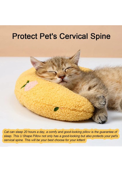 Mavi Stil Yumuşak Kedi Yastık Yatak Servikal Omurga Korumak U Şekli Yastık Kediler Için Ev Yatak Yavru Pet Ürünleri Için Rahat Aksesuarlar (Yurt Dışından) modelleri