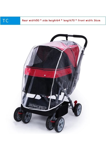 Tc Serisi Stili Açık Pet Arabası Köpek Kedi Taşıyıcı Arabası Kapağı Yavru Köpek Arabası Yağmur Kapağı Arabası Yağmur Kapağı Her Türlü Kedi ve Köpek Arabaları Için (Yurt Dışından)