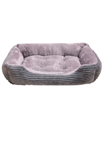 Gri Stil U 70X52CM Sıcak Yeni Kadife Büyük Köpek Yatağı Kanepe 2xl Yavru Kedi Yatak Pet House Kış Sıcak Peluş Yatak Yastık Küçük Irklar Için Köpek Aksesuarları (Yurt Dışından)