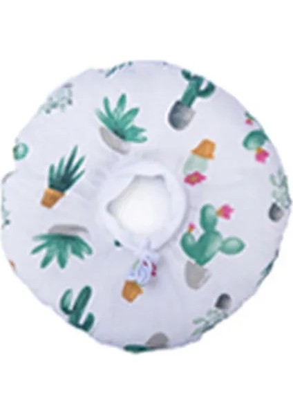 Donanma Tarzı S Beden Karikatür Baskılı Sevimli Meyve Pet Elizabethan Yaka Yumuşak Pamuk Ayarlanabilir E-Yaka Isırmayı Önler Boyun Halkası Koruma Yaka (Yurt Dışından)