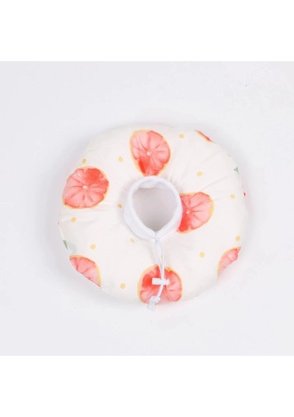 Donanma Tarzı S Beden Karikatür Baskılı Sevimli Meyve Pet Elizabethan Yaka Yumuşak Pamuk Ayarlanabilir E-Yaka Isırmayı Önler Boyun Halkası Koruma Yaka (Yurt Dışından) modelleri