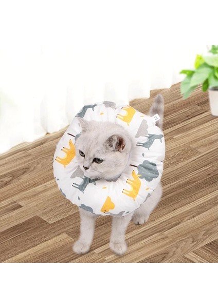 Donanma Tarzı S Beden Karikatür Baskılı Sevimli Meyve Pet Elizabethan Yaka Yumuşak Pamuk Ayarlanabilir E-Yaka Isırmayı Önler Boyun Halkası Koruma Yaka (Yurt Dışından) indirimleri