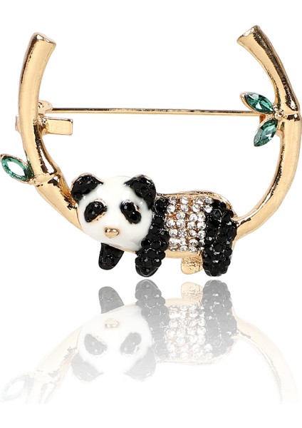 Siyah Panda Broş