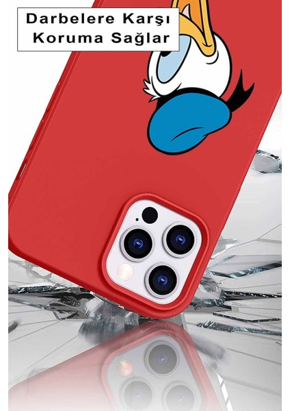 Samsung Galaxy A31 Soft Premier Kapak Donald Duck-F Tasarımlı Silikon Kılıf - Lacivert