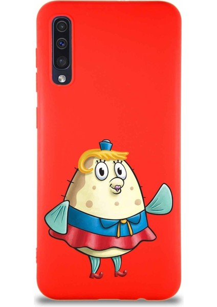 Samsung Galaxy A30S Soft Premier Kapak Puff Tasarımlı Silikon Kılıf - Kırmızı