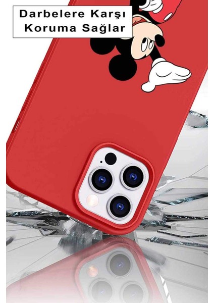 Samsung Galaxy A50 Soft Premier Kapak Mickey Mouse-C Tasarımlı Silikon Kılıf - Pudra fırsatları