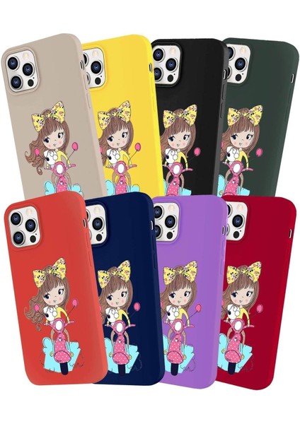 Samsung Galaxy Note 10 Lite Soft Premier Kapak Vespagirl Tasarımlı Silikon Kılıf - Sarı modelleri