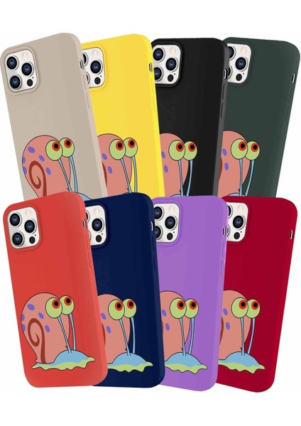 Samsung Galaxy M31S Soft Premier Kapak Salyangoz Gary Tasarımlı Silikon Kılıf - Mor modelleri