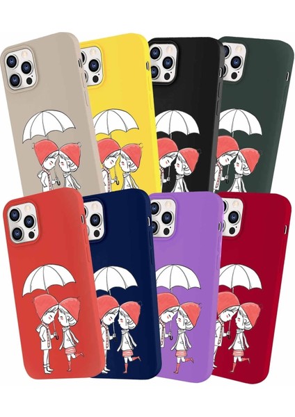 Samsung Galaxy J7 Core Soft Premier Kapak Aşk Tasarımlı Silikon Kılıf - Mürdüm modelleri