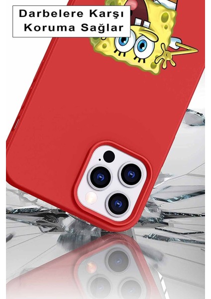 Samsung Galaxy S21 Ultra Soft Premier Kapak Sünger Bob Tasarımlı Silikon Kılıf - Pudra