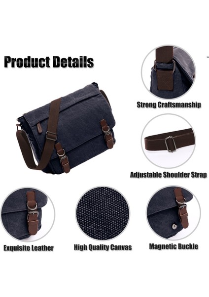 Vintage Kanvas Omuz Çantası Askılı Çanta (Yurt Dışından) modelleri