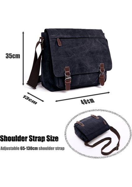 Vintage Kanvas Omuz Çantası Askılı Çanta (Yurt Dışından) fırsatları