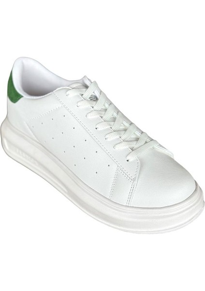 Kalın Taban Spor Kadın Sneaker Ayakkabı Beyaz - Yeşil fiyatları