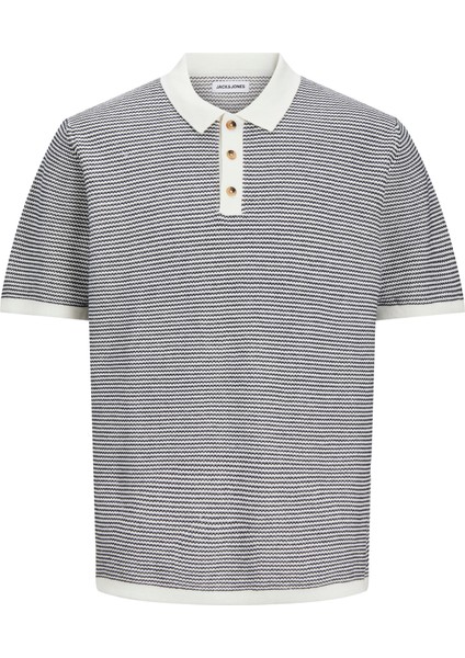 Jack & Jones Çizgili Polo Yaka Tişört - Lucas