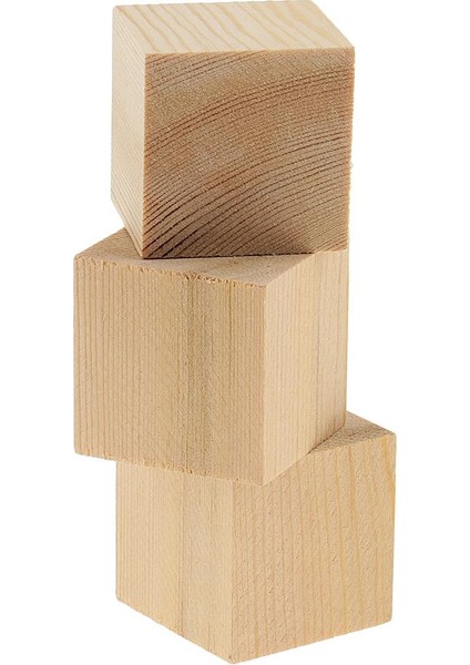 Doğal Ahşap Blokları Bitmemiş Ahşap Şekiller Dıy El Sanatları Çocuklar Için Hobiler 35MM 3 (Yurt Dışından) modelleri