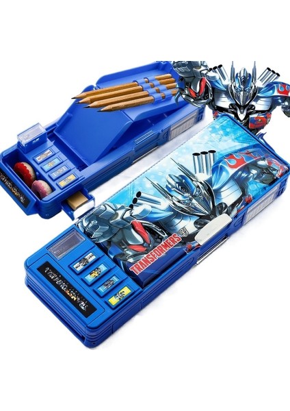 Çok Fonksiyonlu Kırtasiye Kutusu Ilkokul Çin Süpermen Kalem Kutusu (Yurt Dışından)