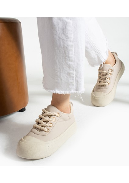 Zeny Krem Kadın Sneakers modelleri
