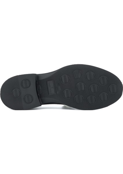 Erkek Hakiki Deri Siyah Açma Casual Ayakkabı 987 100 Erk Ayk Y/24 Sıyah Acma