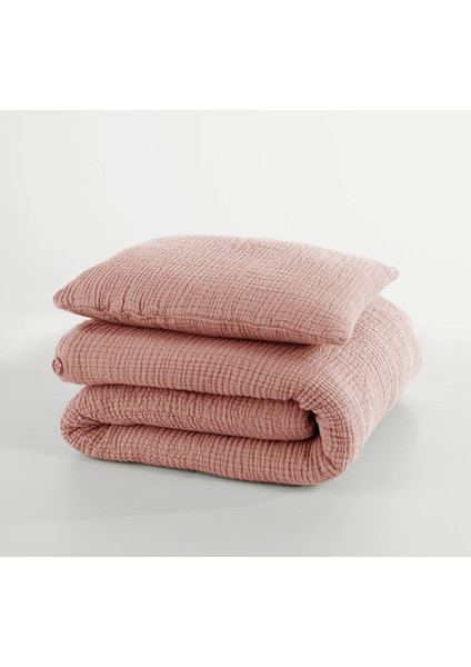 %100 Pamuk 4 Katlı Muslin Bebek Nevresim Kılıf Seti (Çarşafsız)