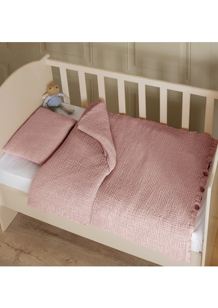 %100 Pamuk 4 Katlı Muslin Bebek Nevresim Kılıf Seti (Çarşafsız) fiyatları