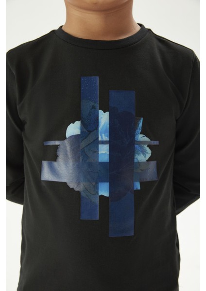 Erkek Çocuk Siyah T-Shirt 23FW0NB3520
