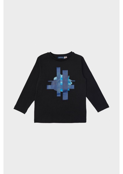 Erkek Çocuk Siyah T-Shirt 23FW0NB3520