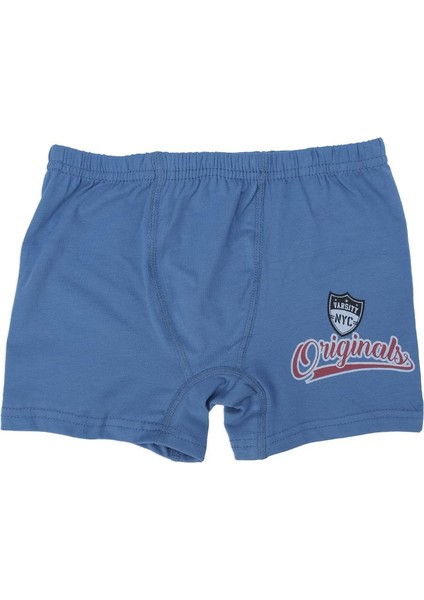 Erkek Çocuk Athletic Depth Desenli Atlet Boxer 2'li Alt Üst Takım