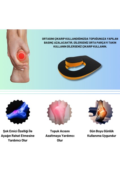 Heel Relief Deri Topuk Dikeni Tabanlık,topuk Yumuşatıcı Iç Taban,gizli Topuk Dikeni Tabanlık, Siyah