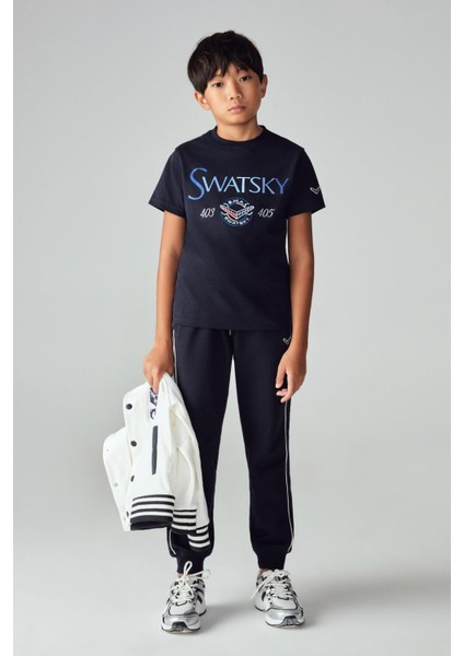 Erkek Çocuk Lacivert T-Shirt 23PFWSW1566