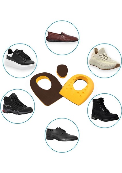 Heel Relief Deri Topuk Dikeni Tabanlık,topuk Yumuşatıcı Iç Taban,gizli Topuk Dikeni Taban,erkek,kadın Kahverengi indirimleri
