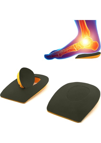 Heel Relief Deri Topuk Dikeni Tabanlık,topuk Yumuşatıcı Iç Taban,gizli Topuk Dikeni Tabanlık,erkek,kadın,haki