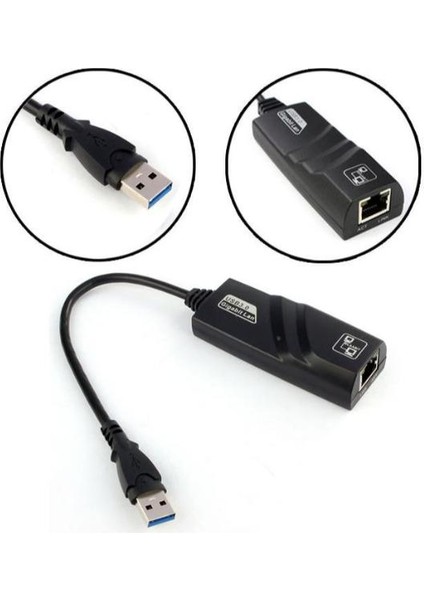 USB 3.0 To Ethernet Çevirici Dönüştürücü Adaptör (Gigabit Destekli) indirimleri