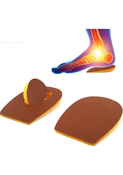 Heel Relief Deri Topuk Dikeni Tabanlık,topuk Yumuşatıcı Iç Taban,gizli Topuk Dikeni Tabanlık ,erkek,kadın, Kiremit