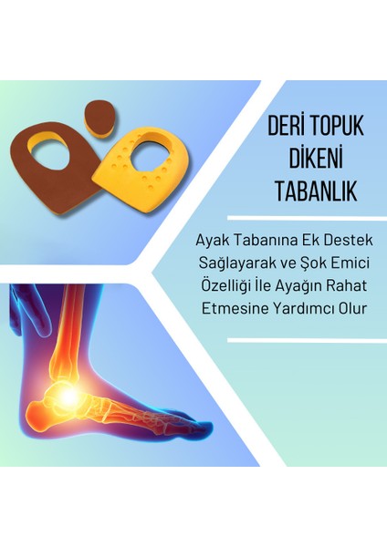 Heel Relief Deri Topuk Dikeni Tabanlık,topuk Yumuşatıcı Iç Taban,gizli Topuk Dikeni Tabanlık ,erkek,kadın, Kiremit