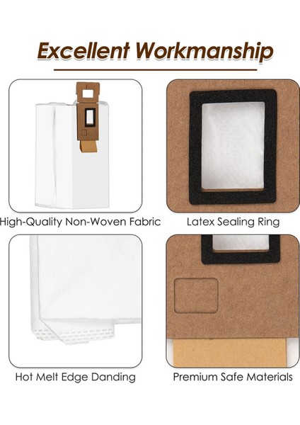 12 Adet Yedek Vakum Torbaları S7 S7 + S7 Maxv S7 Maxv Artı S7 Maxv Ultra T7S T7S Artı, Robotik Toz Torbaları (Yurt Dışından) modelleri