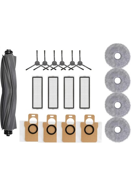 L30 Ultra Robotik Vakum Ana Yan Fırça Için Yedek Parçalar Hepa Filtre Paspas Pedi Toz Torbası Aksesuarları-A (Yurt Dışından)