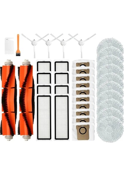 Bot L20 ULTRA/X20 Pro Robotlu Süpürge Parçaları Ana Yan Fırça Hepa Filtre Paspas Bezi Bez Toz Torbaları (Yurt Dışından)