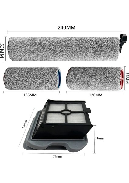Dyad U10 Kablosuz El Akülü Elektrikli Süpürge Rulo Fırça Hepa Filtre Aksesuarları (Yurt Dışından)