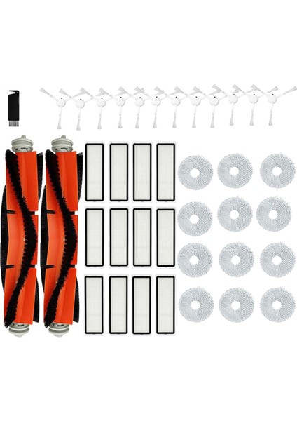 S10+/S10 PLUS/B105 Robotlu Süpürge Için Yedek Aksesuarlar Ana Yan Fırça Paspas Bezleri Hepa Filtre (Yurt Dışından)
