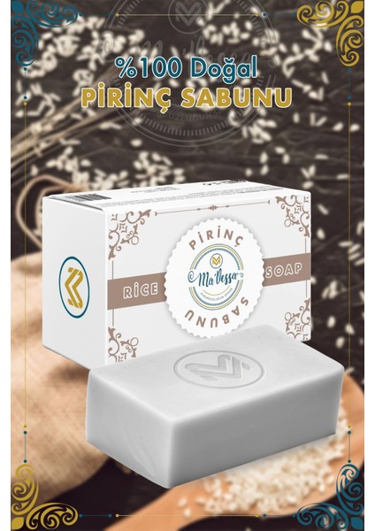 Doğal El Yapımı Cilt Pirinç Sabunu 100 gr