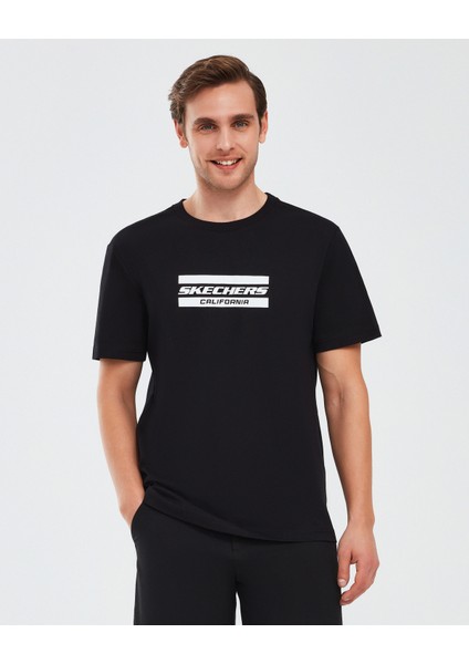 Graphic T-Shirt M Short Sleeve Erkek Siyah Tshirt S241056-001